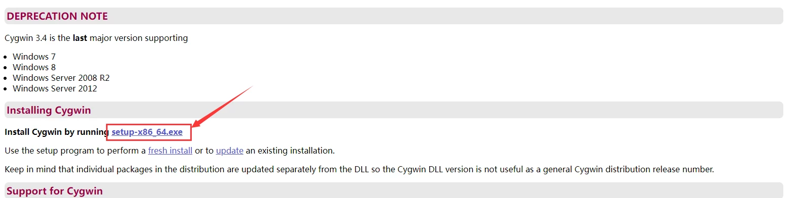 Win10 安装 Cygwin 模拟 Linux 环境
