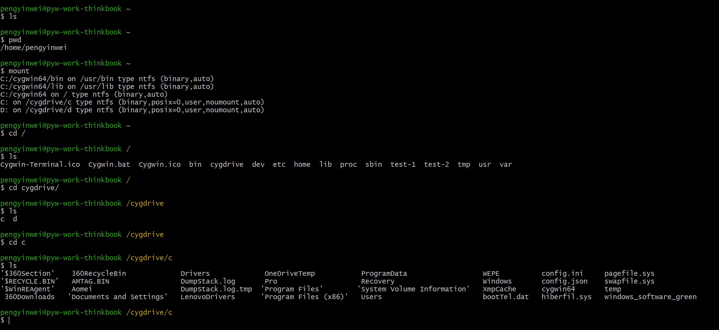 Win10 安装 Cygwin 模拟 Linux 环境
