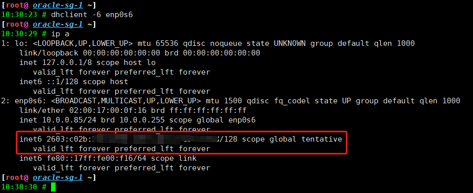甲骨文云 (Oracle Cloud) 开启IPV6