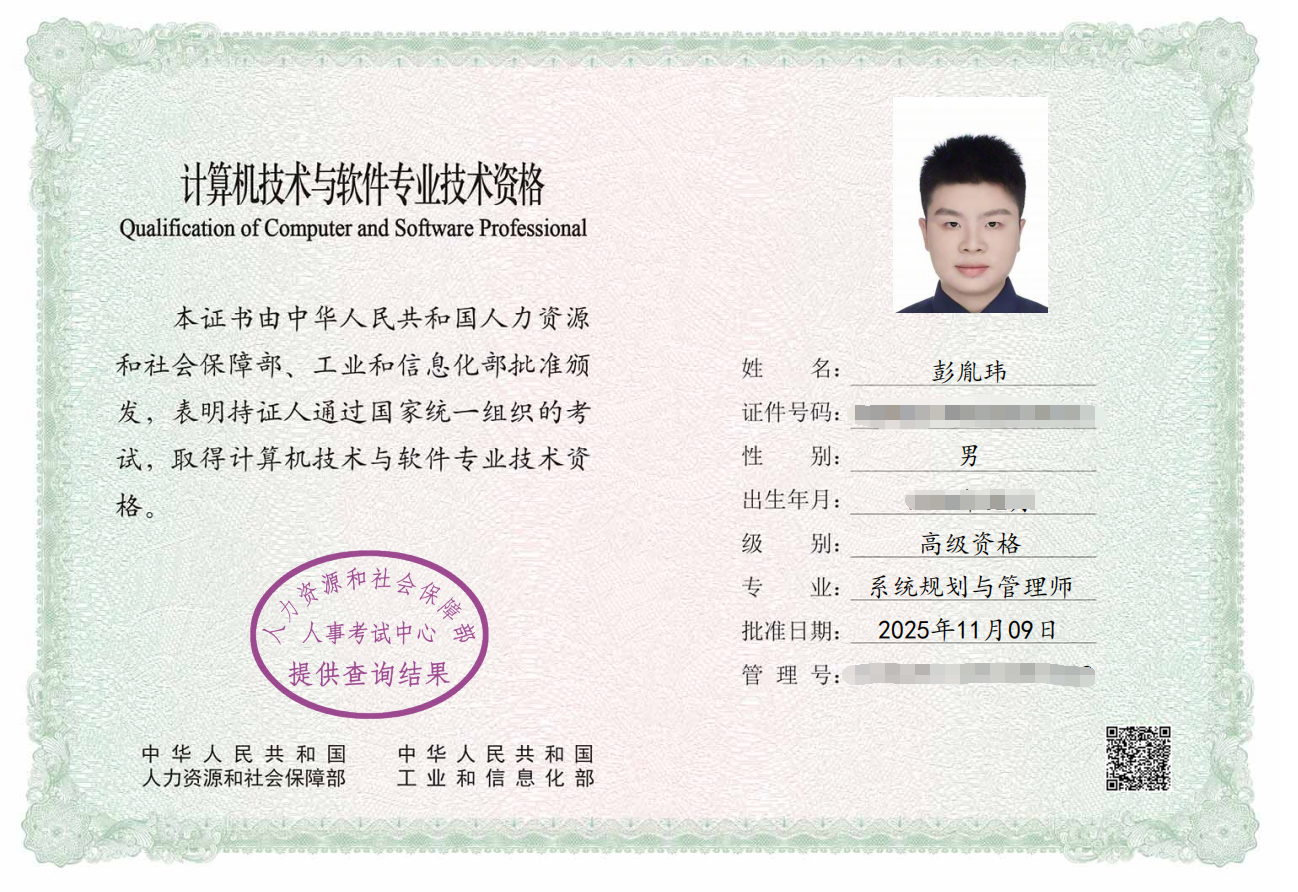 关于 软考-系统规划与管理师